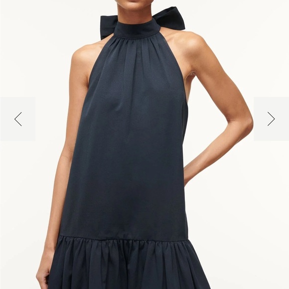 Staud Marlowe maxi dress sz XS navy - Picture 2 of 3